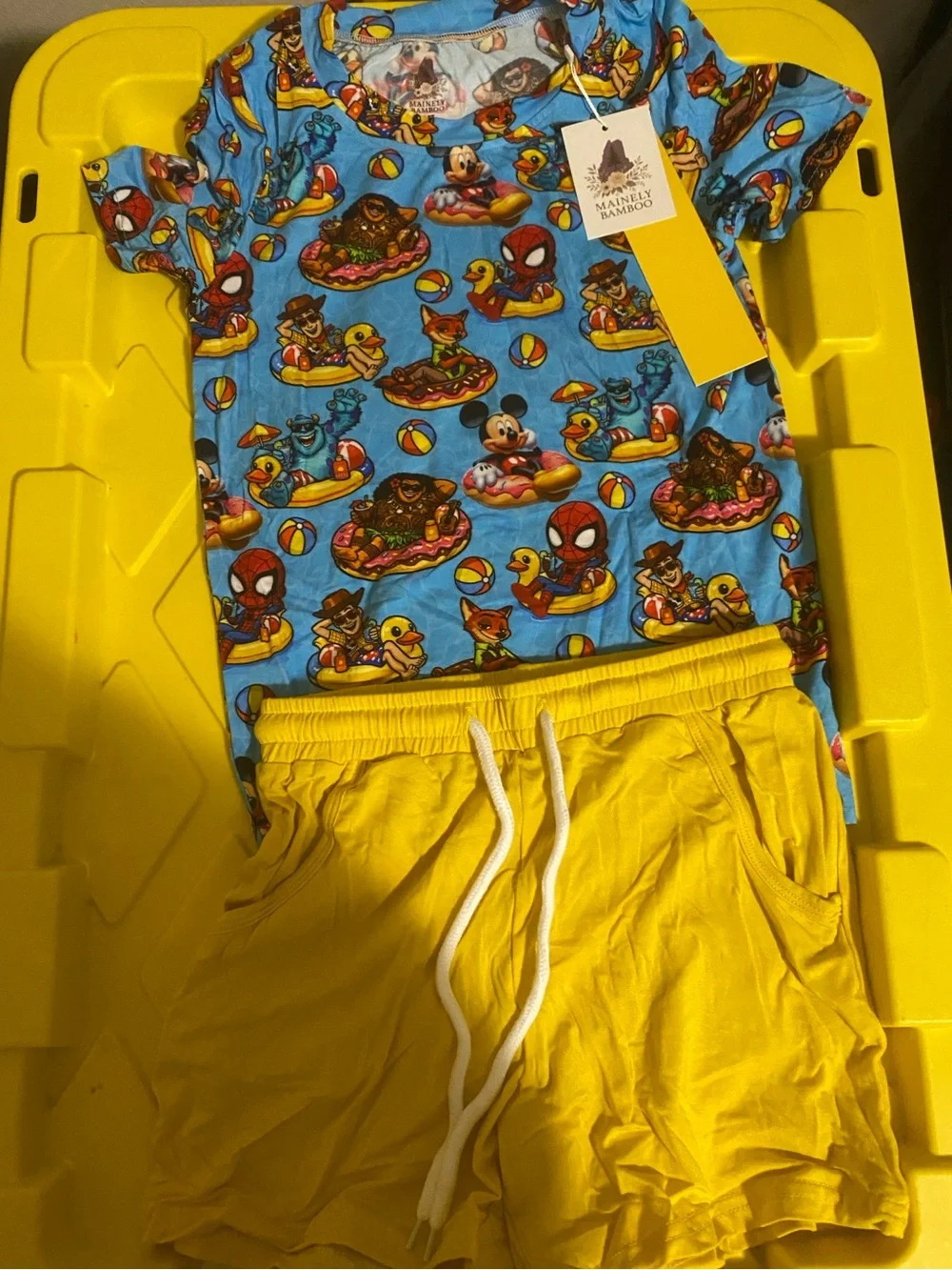 6/7 bamboo daywear short set NWT